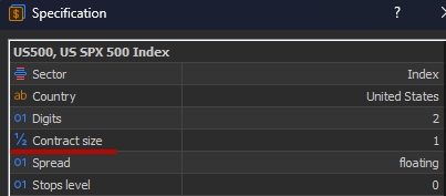 TradingView point value screenshot